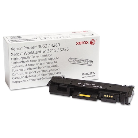 Xerox Toner Cartridge, 3000 Page, Black, Printer Brand: Xerox 106R02777